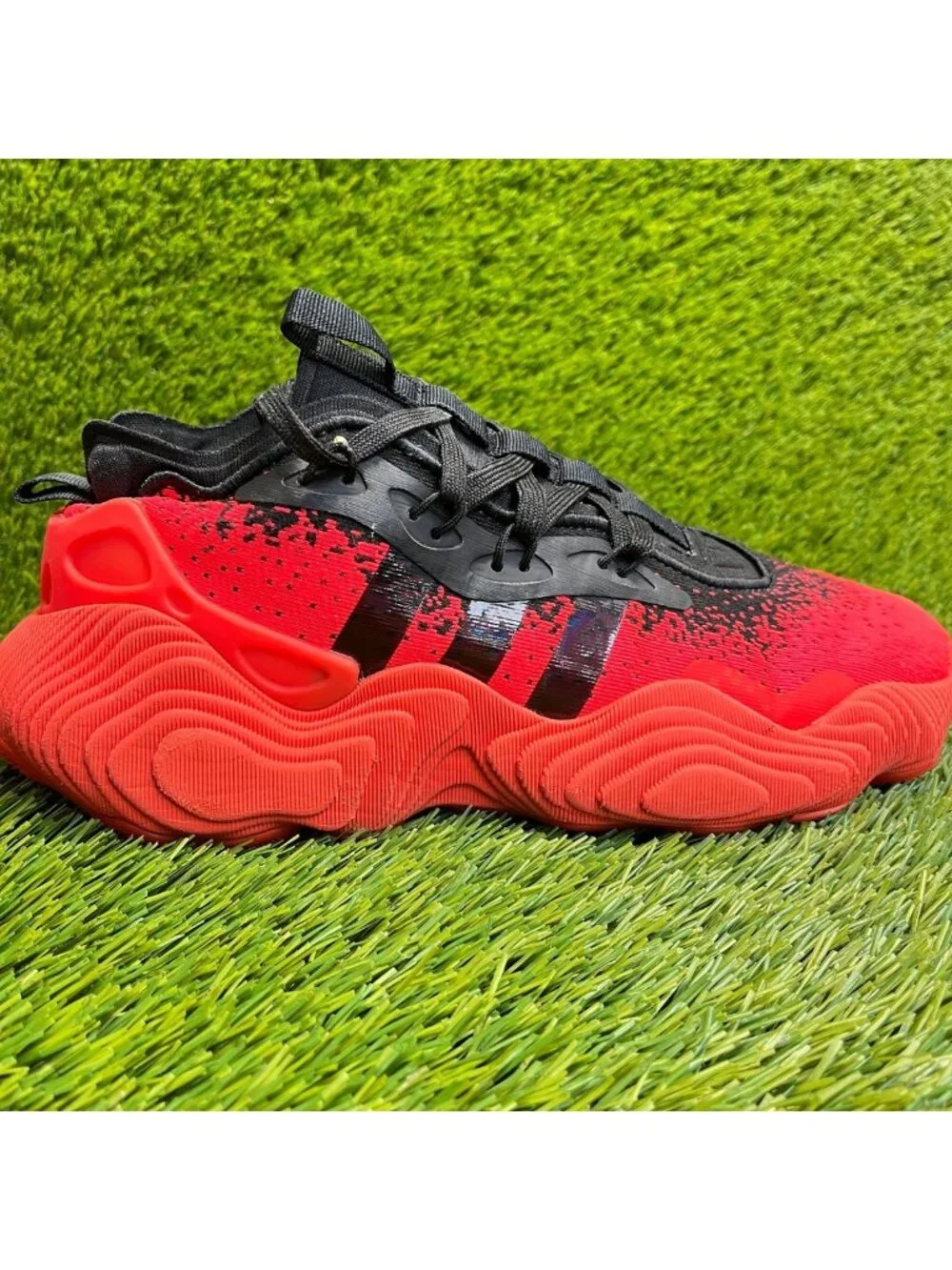 Adidas Trae Young 3.0 Mens Size 7 Red Black Athletic Basketball Shoes Sneakers